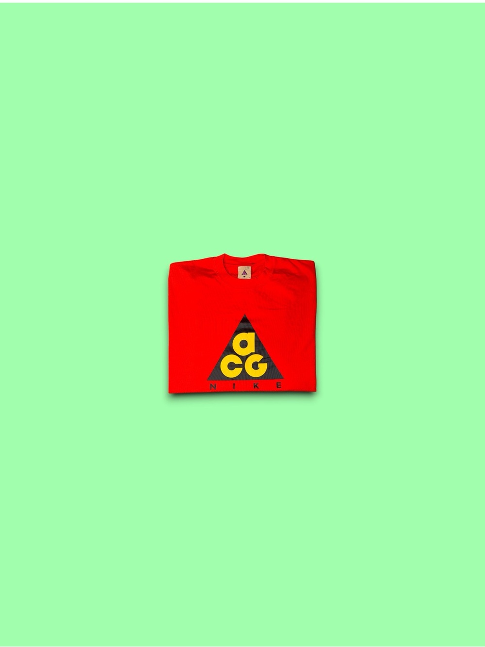 Nike ACG Logo Short Sleeve T-Shirt Red Men’s Size Large